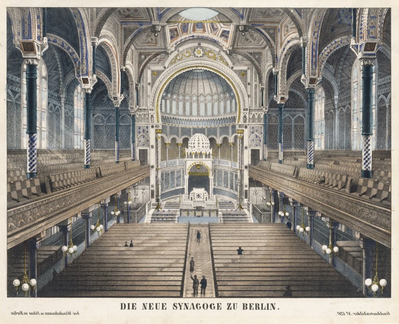 Guckkastenbild Die Neue Synagoge zu Berlin, ca. 1888