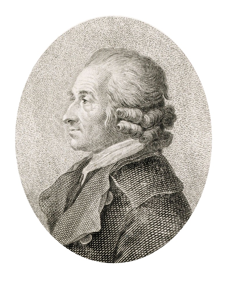 Porträt von Hartwig Wessely, Kupferstich von 1791,