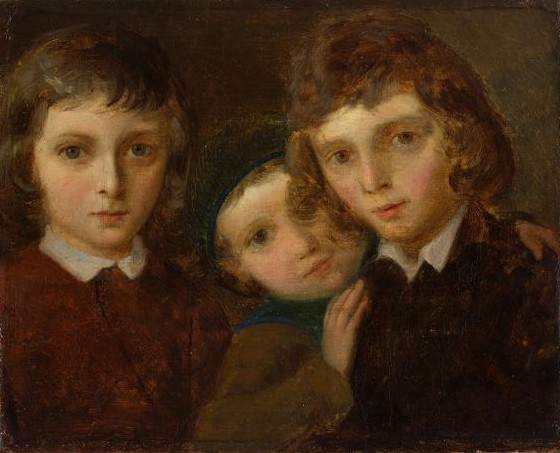 Caspar Görke, Porträt von Richard, Helene und Otto Loeb, 1851